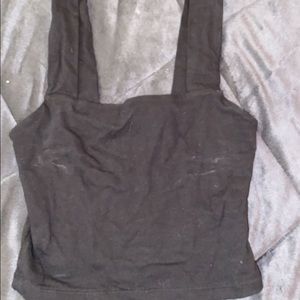 Black AE cropped tank no stains or anything